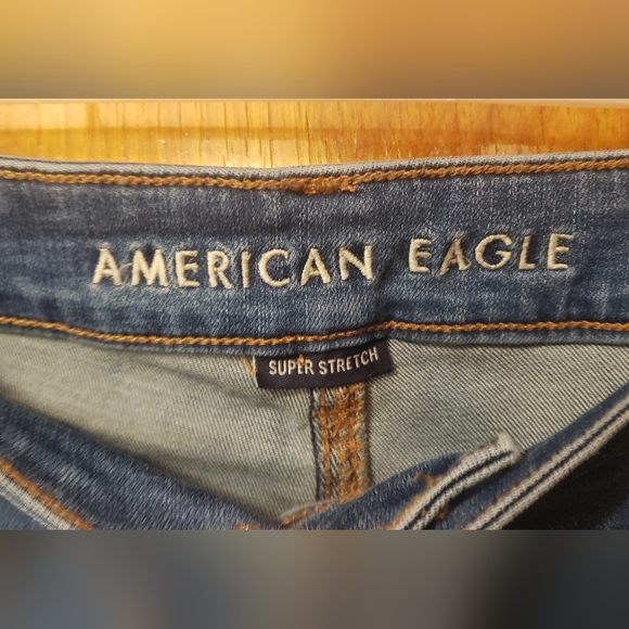 American Eagle Super Stretch Skinny Distressed Jeans size 20 *Short* - Picture 3 of 8